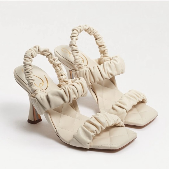 Sam Edelman Marlena Ivory Padded Heels- size 7.5 - Picture 4 of 8